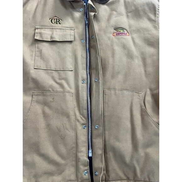 Vingtage Canvas Jacket Corduroy Collar Swingster Carhartt Style | Tan | Mens XXL - Picture 7 of 16